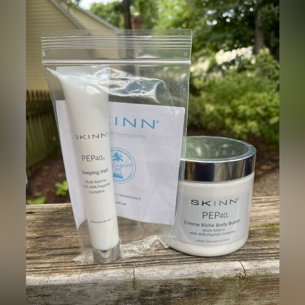 Skinn Pep40 Creme Rich Body Butter and Sleeping Veil set